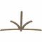Ekena Millwork Davenport Rough Sawn Timber Gable Bracket, Douglas Fir, 96"W x 60"H x 2"D x 4"F, 15/12 Pitch GBW096X60X0204DAV00RDF - alternate 5